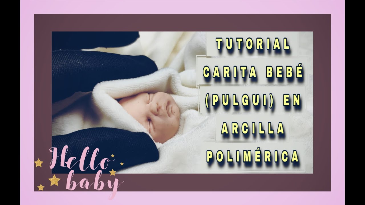 👶 ESCULPIENDO UNA CARITA DE PULGUI A MANO | ARCILLA POLIMÉRICA RELAJANTE  SIN MOLDES #tutorial #diy