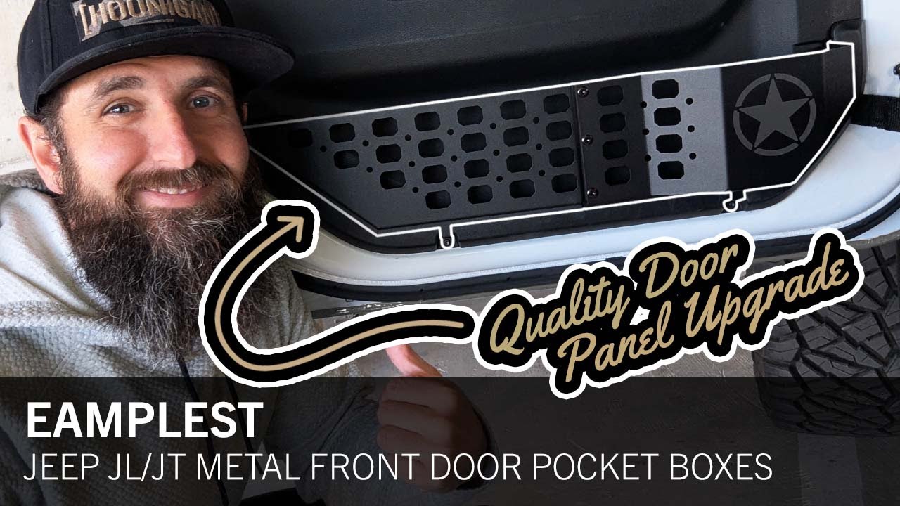 FIX THE SAGGY MESH! - Eamplest Metal Door Pocket Upgrade for Jeep JL/JT