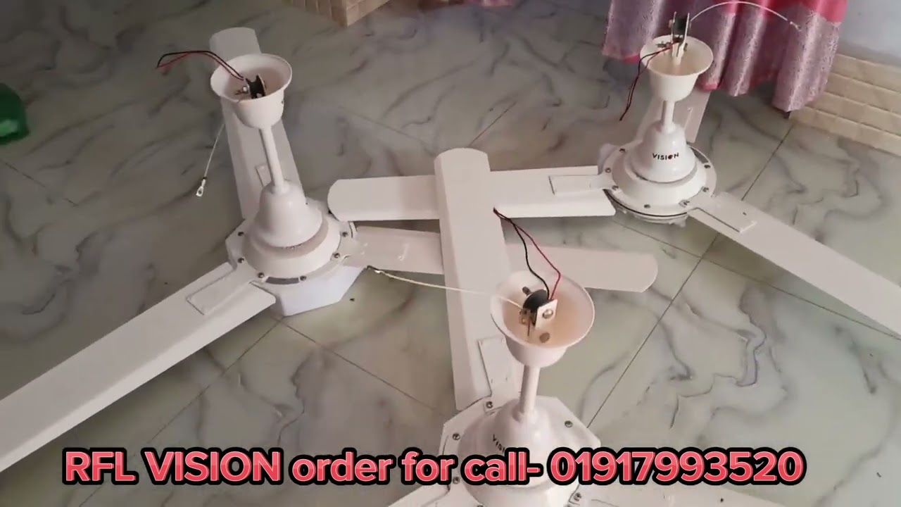 আরএফএল ভিশন ফ্যান কিভাবে ফিটিং করা হয়।। 