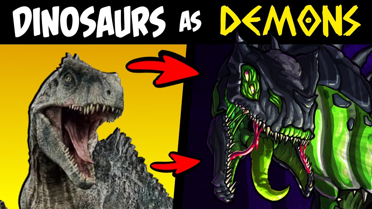 What if DINOSAURS were DEMONS?! (Lore & Speedpaint)