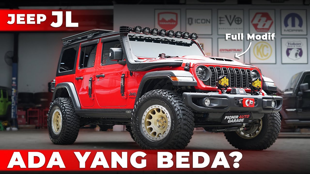 MODIFIKASI JEEP WRANGLER RUBICON JL KONSEP OVERLAND CAMPING! FULL AKSESORIS PREMIUM DAN JADI GAGAH!