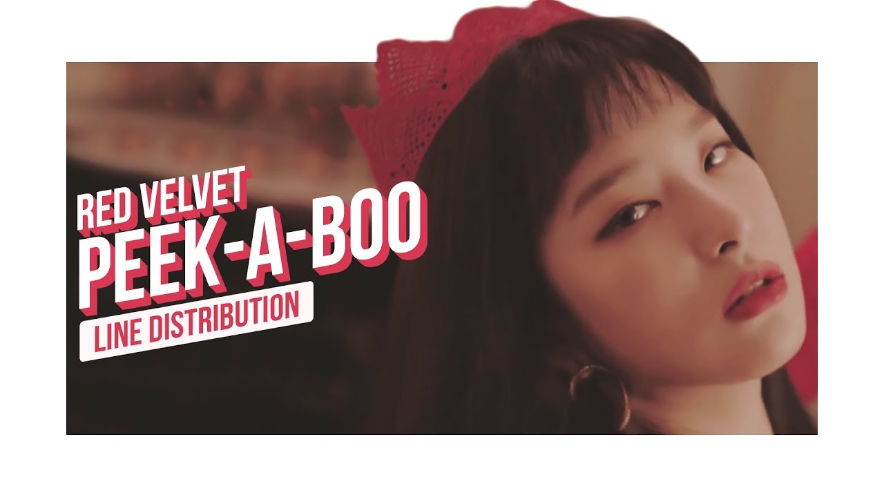 Red Velvet - Peek-A-Boo Line Distribution (Color Coded) | 레드벨벳 - 피카부