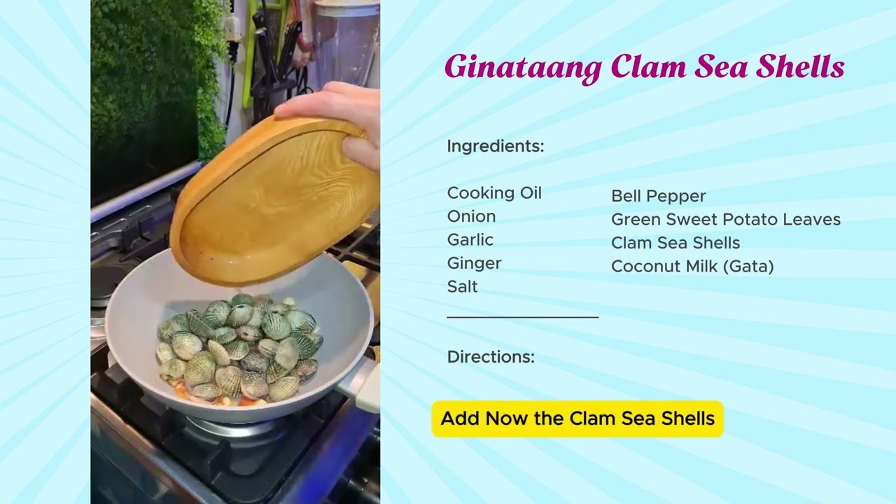 Ginataang Clam Sea Shells