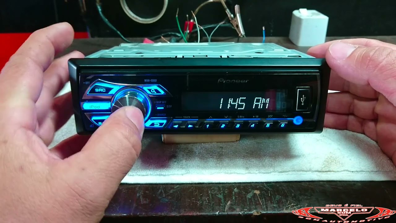 Radio pioneer Mvh-158uI fazendo algumas configuração e dicas de intalaçao