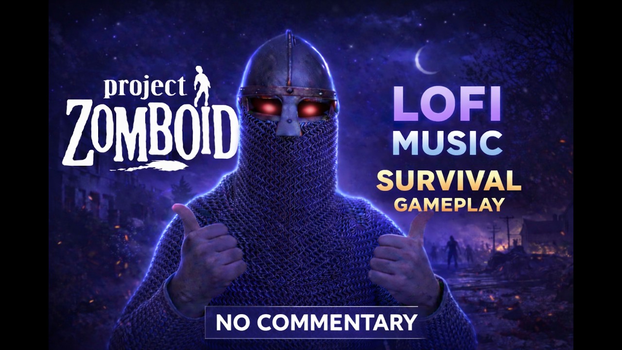 8 Hours of Chill Gaming Lofi & Zomboid Survival | B42.14 | No Talk