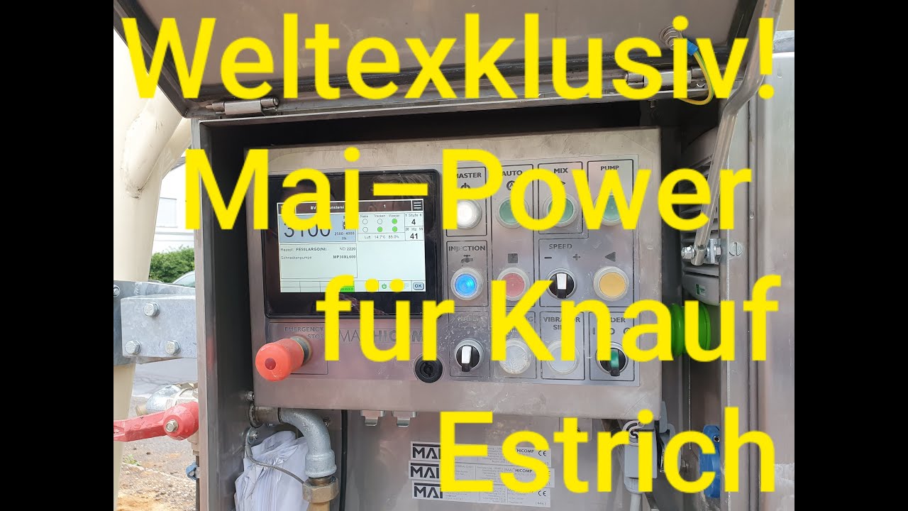 Neue Turbo-Maschine für #Knauf-Fließestrich! Stärker, schneller u. steuerbar!!