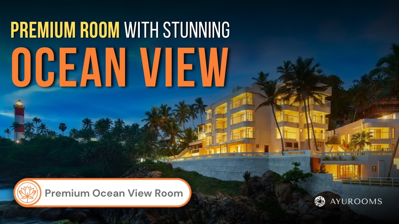 Stunning Premium Ocean View Room ☀️ Rockholm ⛱️ Best Ayurveda Beach Resort