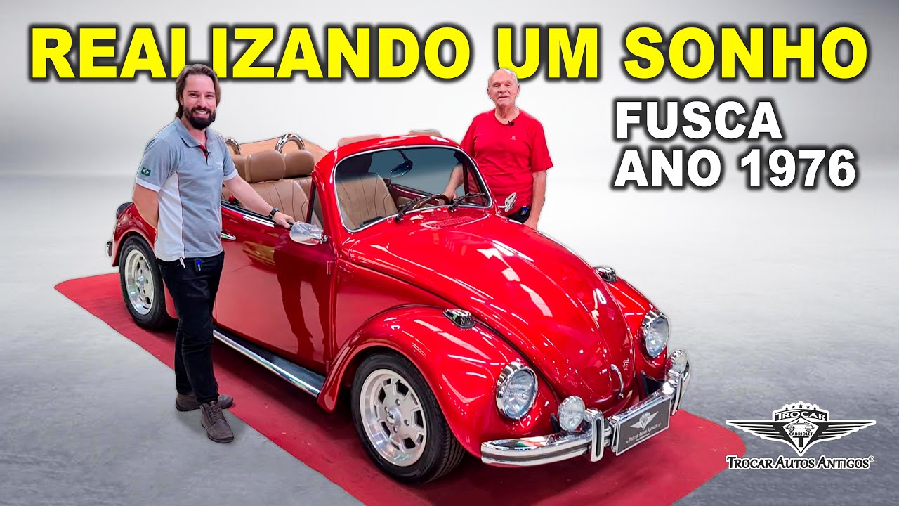 SONHO em ter um CONVERSÍVEL foi REALIZADO! Vw Fusca Conversível modelo convencional by TROCAR