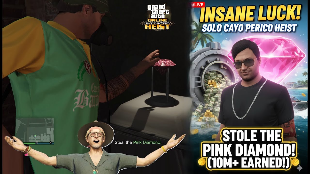 Cayo Perico under 11 Minutes! Pink ♦️ Diamond + Coke Loot + Stealth Guards Disguise = ELITE Run!