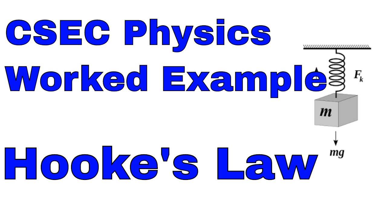 CSEC Physics - Hooke's Law Worked Example 1