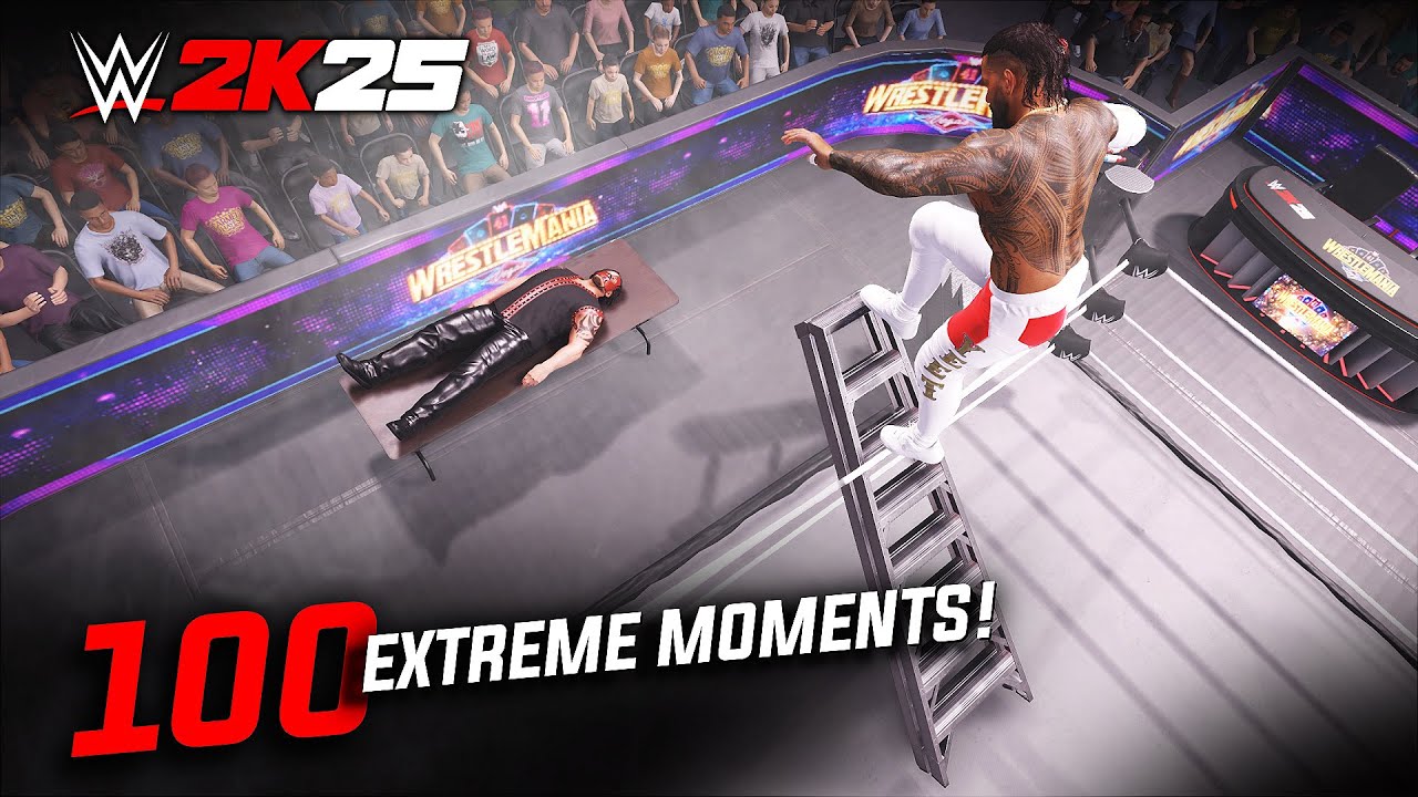 WWE 2K25: 100 ЛУЧШИХ экстремальных моментов!