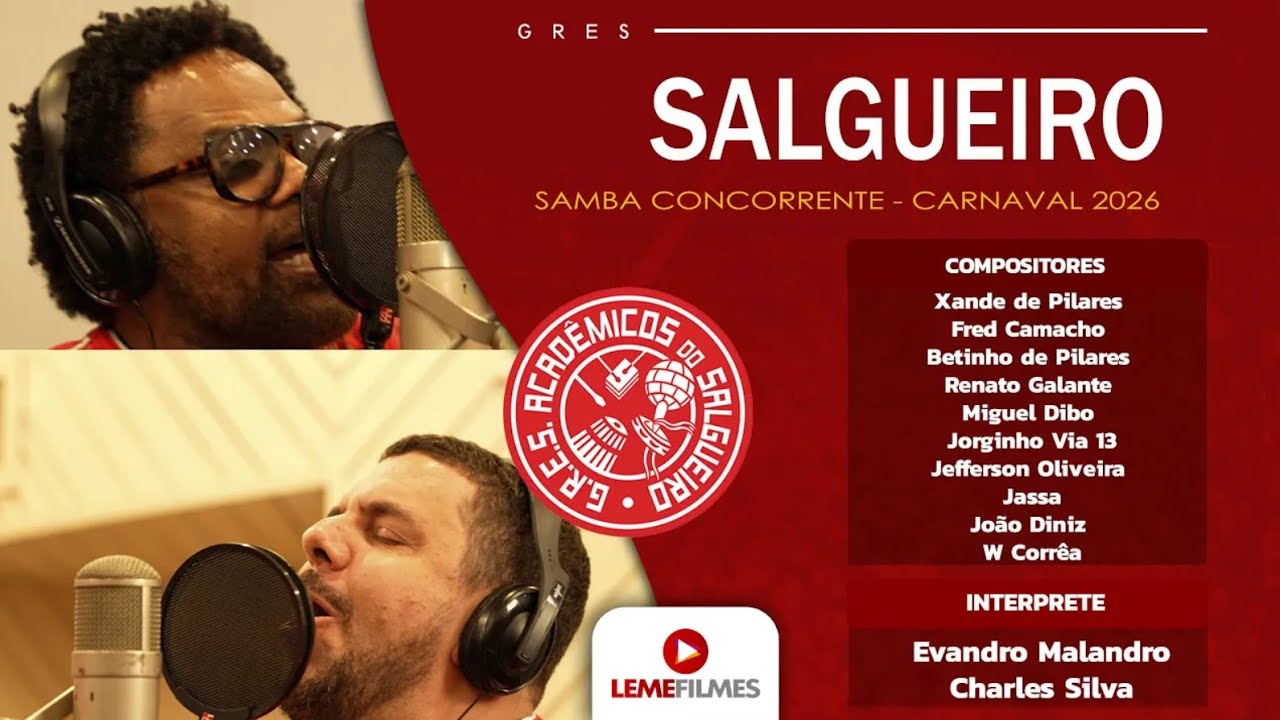 Salgueiro 2026 - Samba Concorrente de Xande de Pilares, Fred Camacho e Parceiros