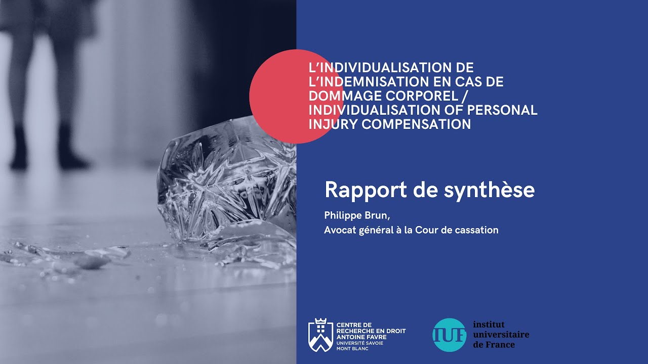 Rapport de synthèse : L'individualisation de l'indemnisation en cas de dommage corporel - Ph. Brun