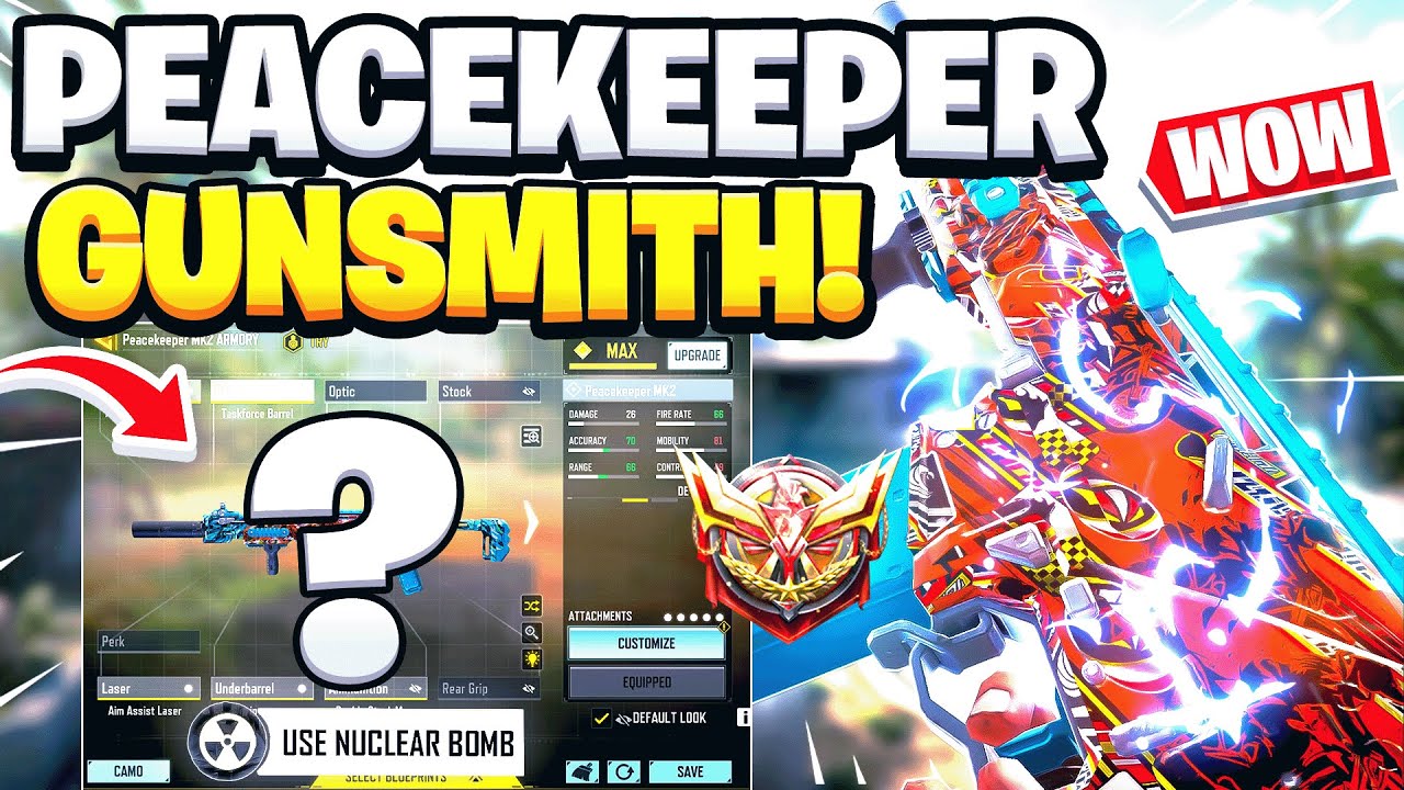 THE BEST Peacekeeper GUNSMITH Build in COD Mobile SEASON 10 | BEST Peacekeeper Attachments