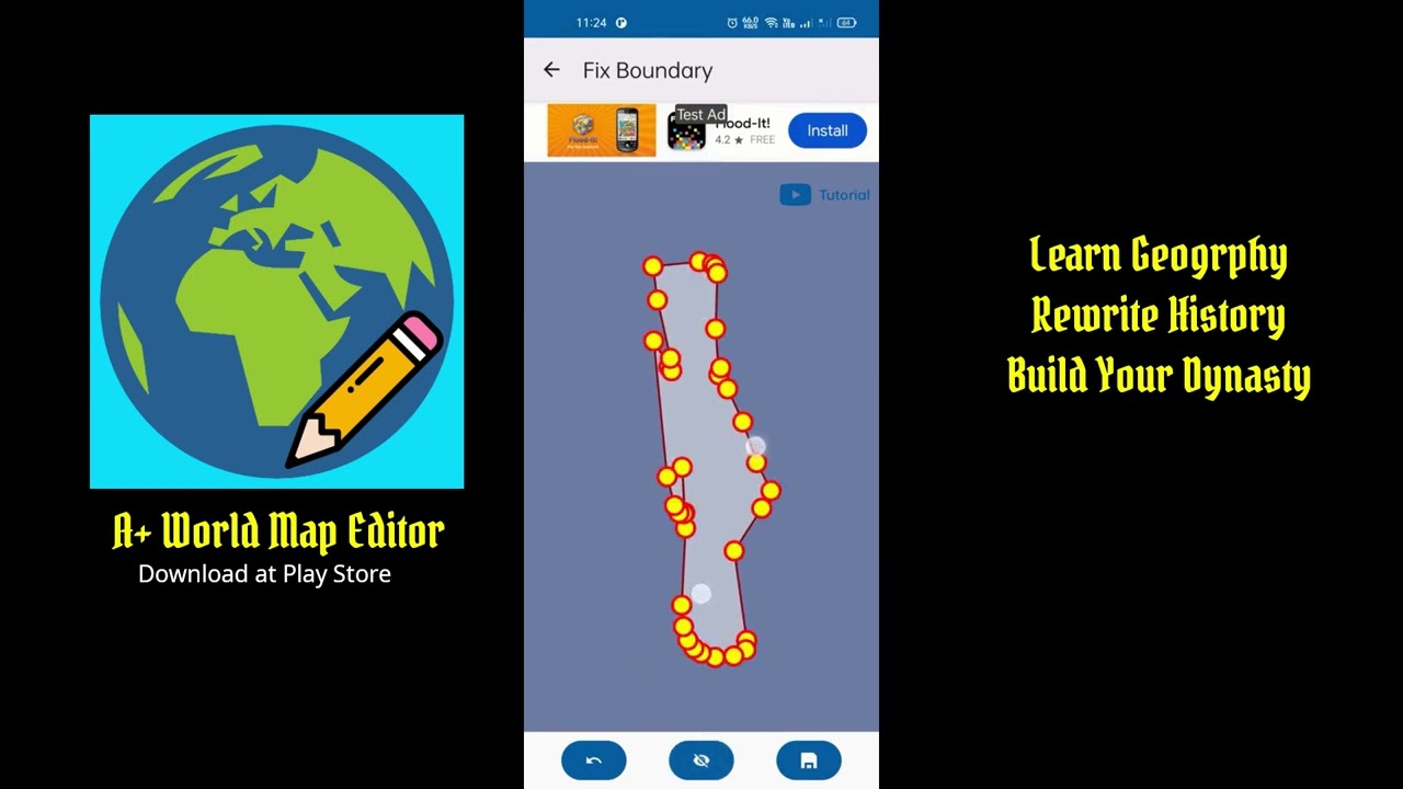 A+ World Map Editor: Fix country boundary