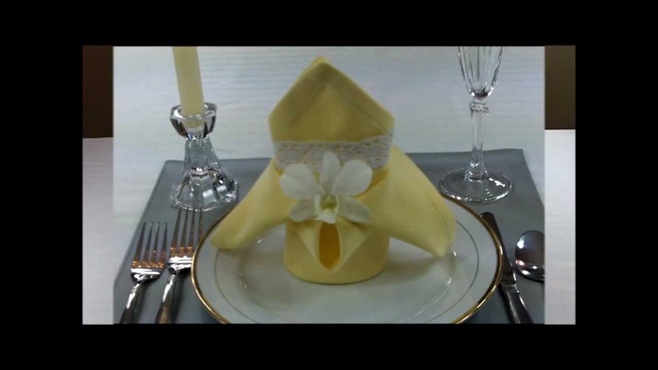 DIY Napkin Folds: French Lily