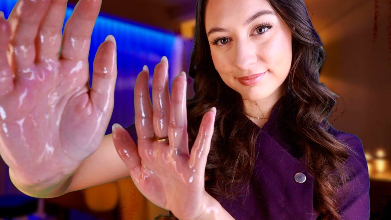 ASMR Relaxing Spa Roleplay for Anxiety & Stress Relief 🌱 Facial, Scalp Massage & Layered Sounds
