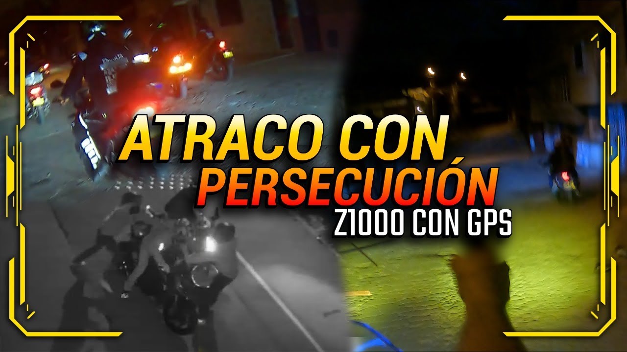 PILLADOS Y PERSEGUIDOS ATRACANDO UNA Z1000 CON GPS