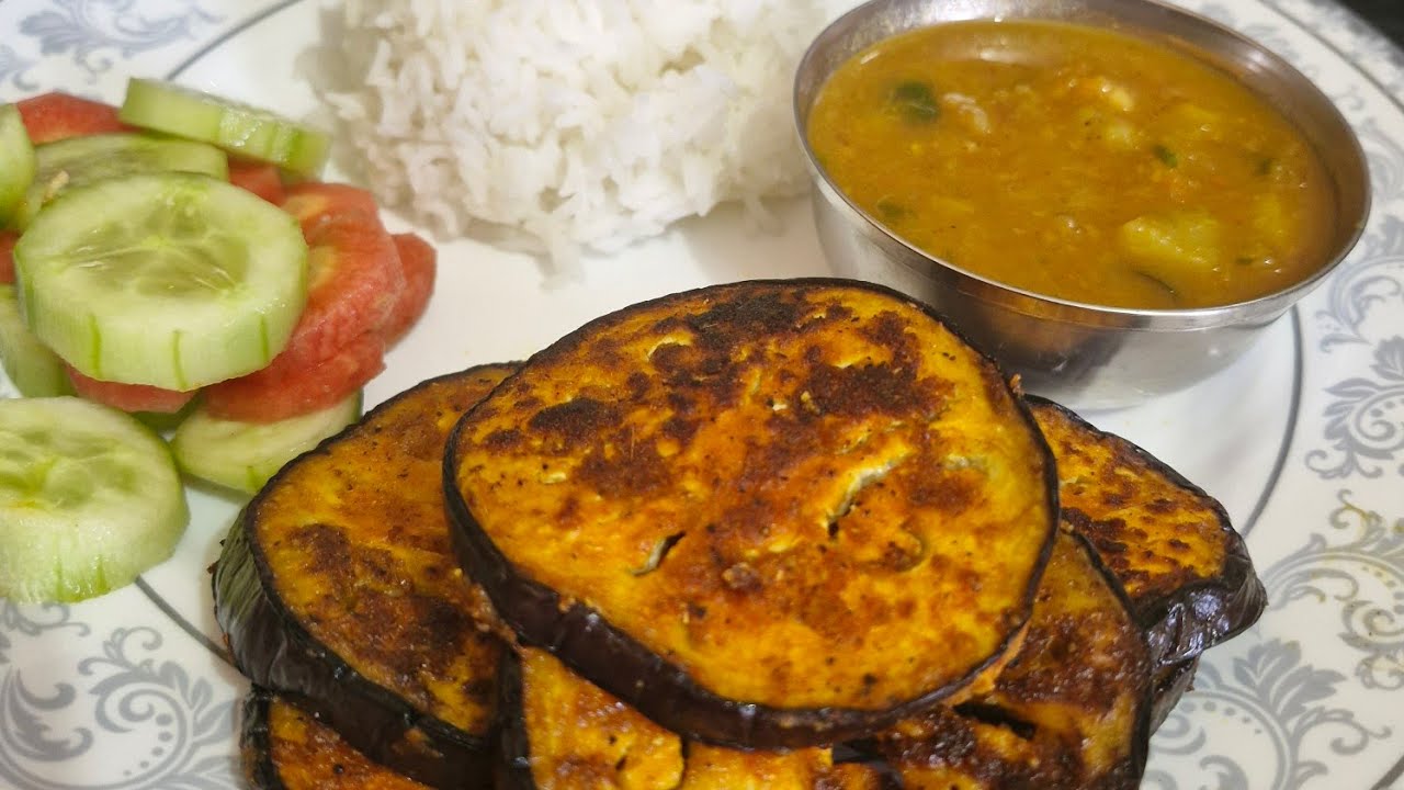Spicy Brinjal Tawa Fry | Quick Veg Side Dish Recipe#BrinjalTawaFry #EggplantFry #VegSideDish 