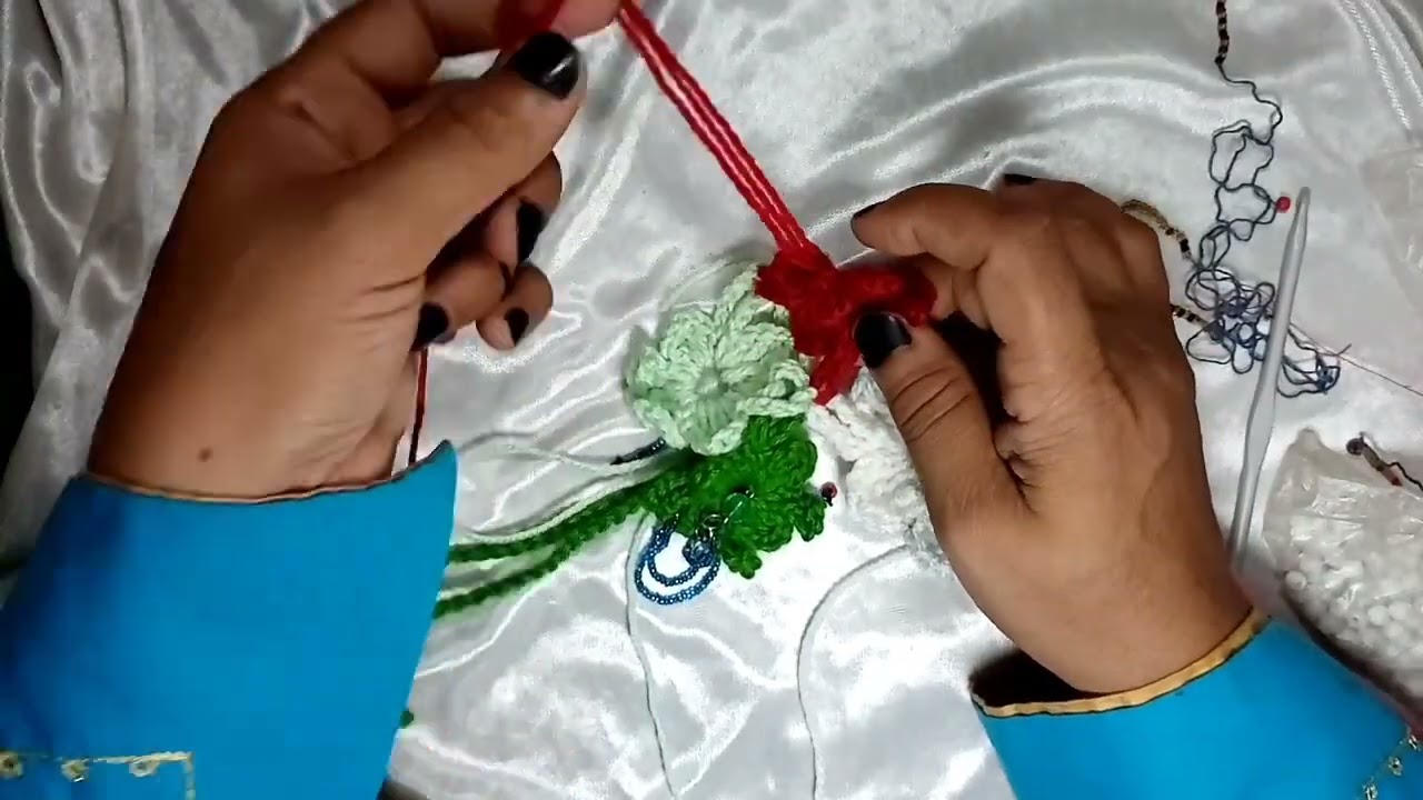 عمل اكسسوارات من الكروشيه والخرز بطريقه سهله شاهد المفاجأة 🤔🤔🤔