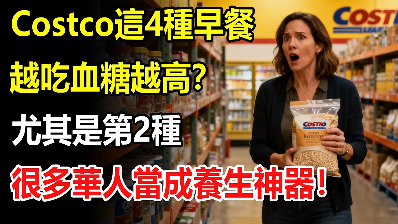 Costco“偽健康”食品黑名單：這4種早餐越吃血糖越高？醫生甚至不建議碰？尤其是第2種，很多華人當成養生神器！#costco #好市多