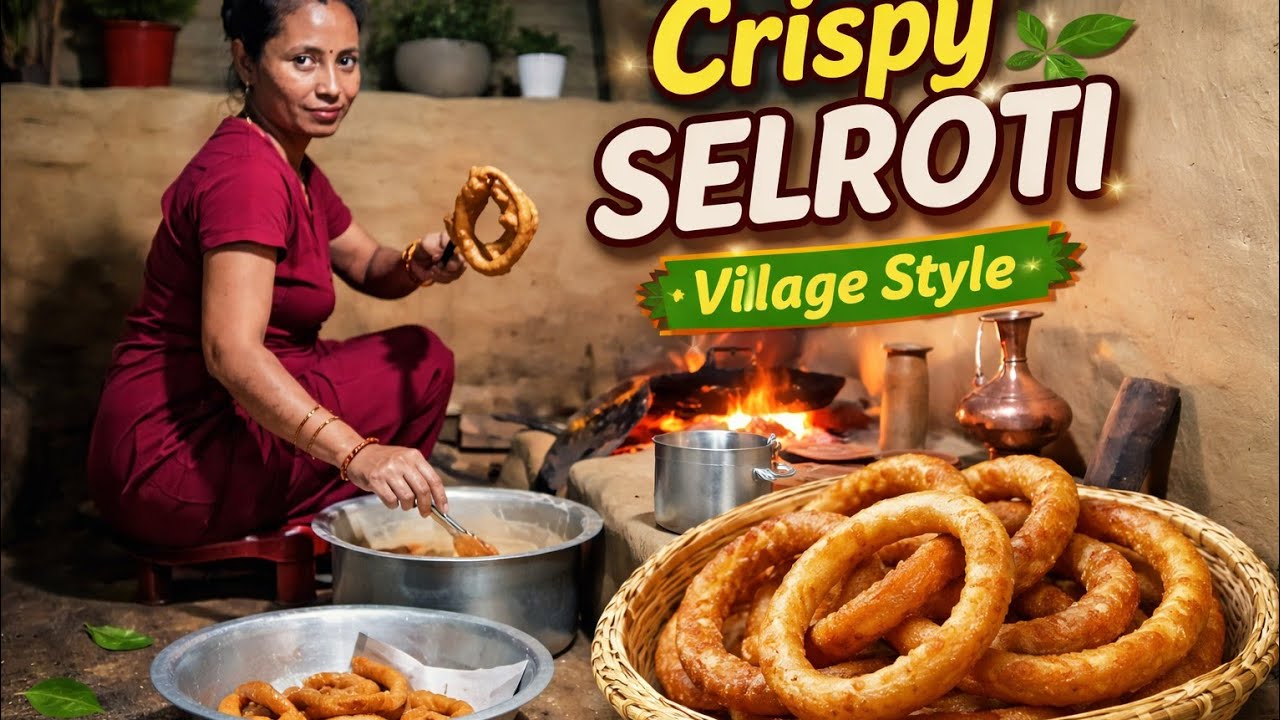 Crispy Selroti Recipe 🍩 | Village Style Traditional Cooking | Rangita Kitchen