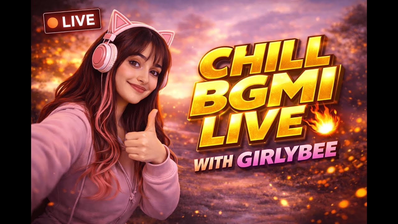 CHILL BGMI LIVE 💛| BGMI LIVE WITH GIRLYBEE 🔥#bgmi #bgmilive #bgmiindia #girlybeeyt #youtubelive