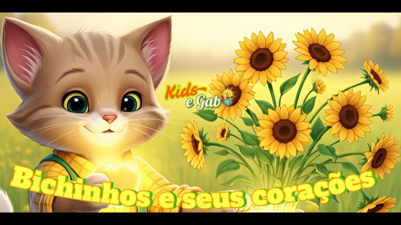 Os Bichinhos e Seus Cora&ccedil;&otilde;es ❤️🧡💛 | Kids e Gab | M&uacute;sicas Infantis