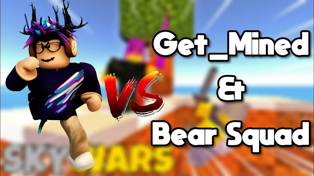 NaiTrixVex VS Get_Mined & Bear Squad! (RAGED?) | ROBLOX SKYWARS!
