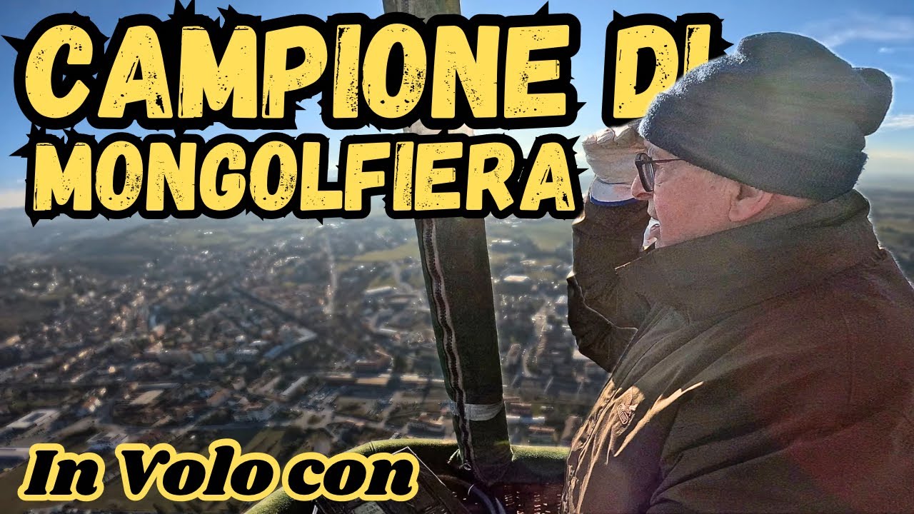Ho Volato con Giovanni John AIMO - CAMPIONE DI MONGOLFIERA - Al 36° Raduno Aerostatico di Mondovì