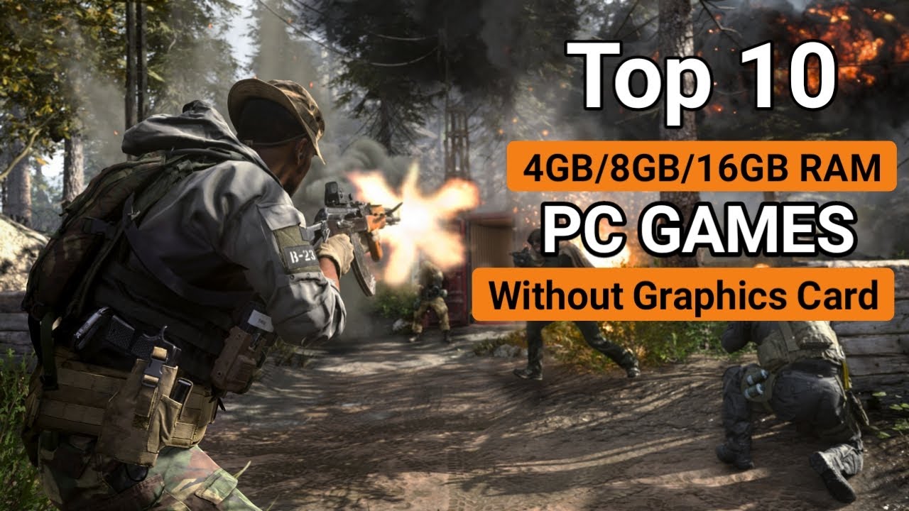 Top 10 High Graphics Games for 4GB / 8GB / 16GB RAM PC Without Graphics Card | Best PC Games