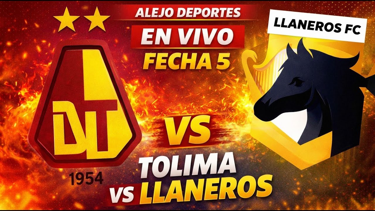 EN VIVO: Tolima vs Llaneros | Fecha 5 Liga BetPlay 2026-I