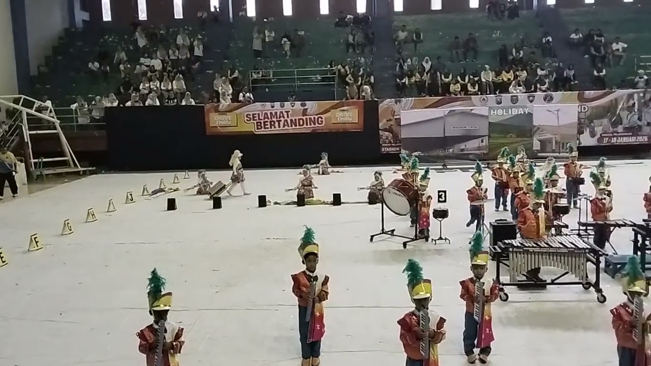 Penampilan drumband TK Aba 3 Madiun PDBI 2026
