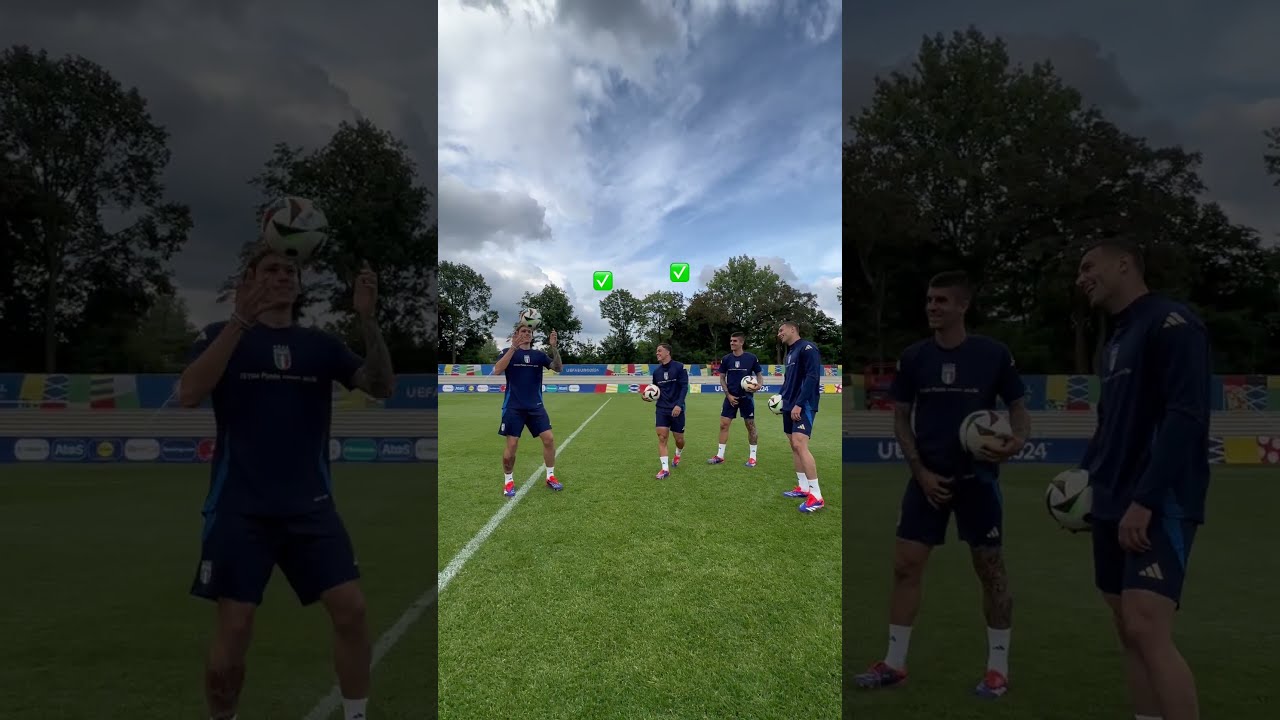 Repeat the skill challenge with Italy football players ⚽️🇮🇹 #adidas #football #challenge