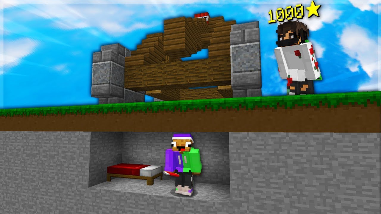 Hiding Beds UNDERGROUND in Bedwars