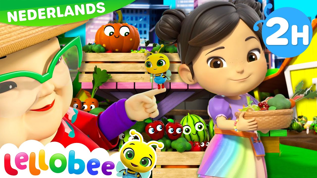Welkom terug op de boerderij! | Lellobee Nederlands | Kinderliedjes | Leervideo's voor kinderen