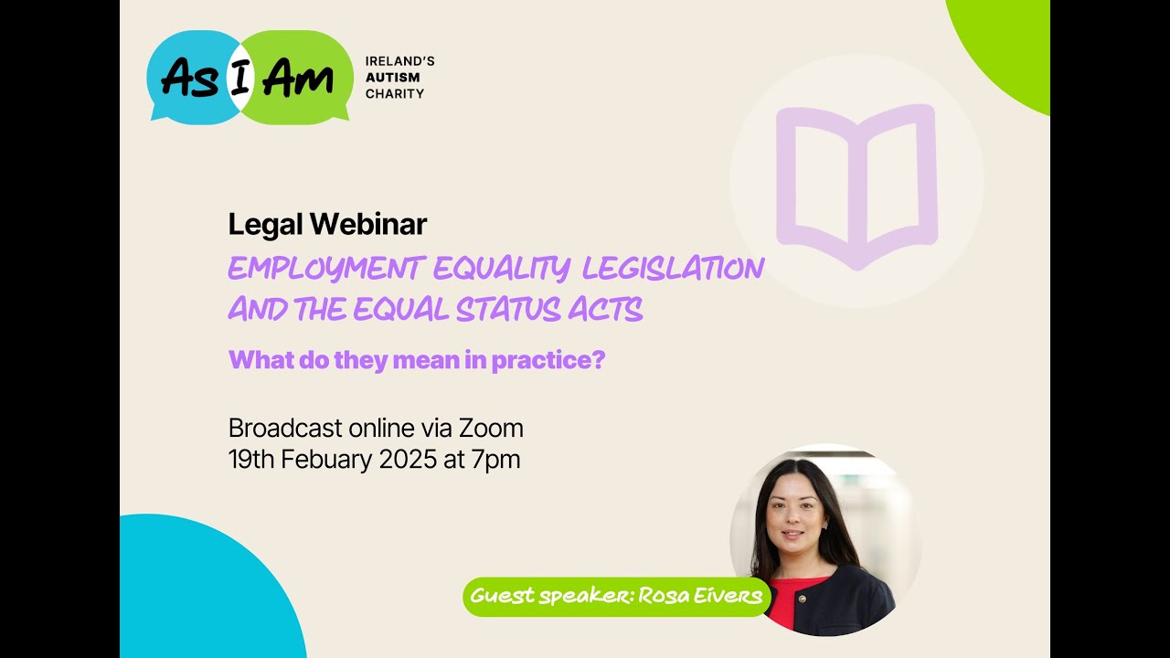 Legal Webinar: Employment  Equality Legislation and the Equal Status Acts