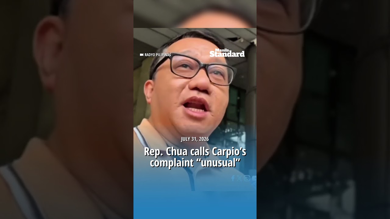 Rep. Chua calls Carpio&rsquo;s complaint &ldquo;unusual&rdquo;