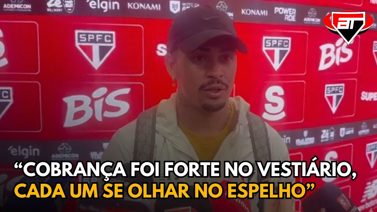 LUCIANO REVELA COBRANÇA FORTE NO VESTIÁRIO E PROJETA SEQUÊNCIA DO SÃO PAULO