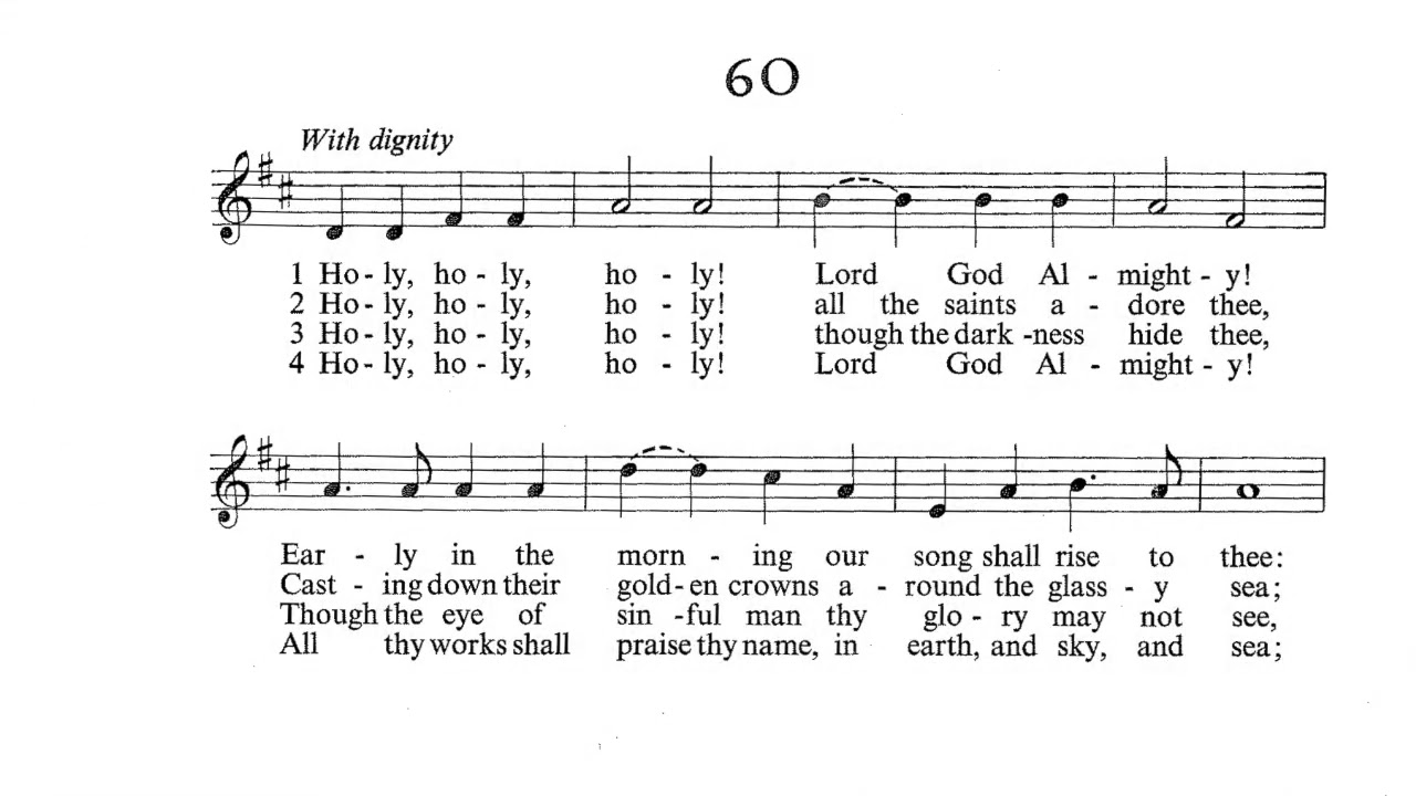 Holy, Holy, Holy (NICEA) by John B. Dykes with descant by David McK. Williams and orchestra