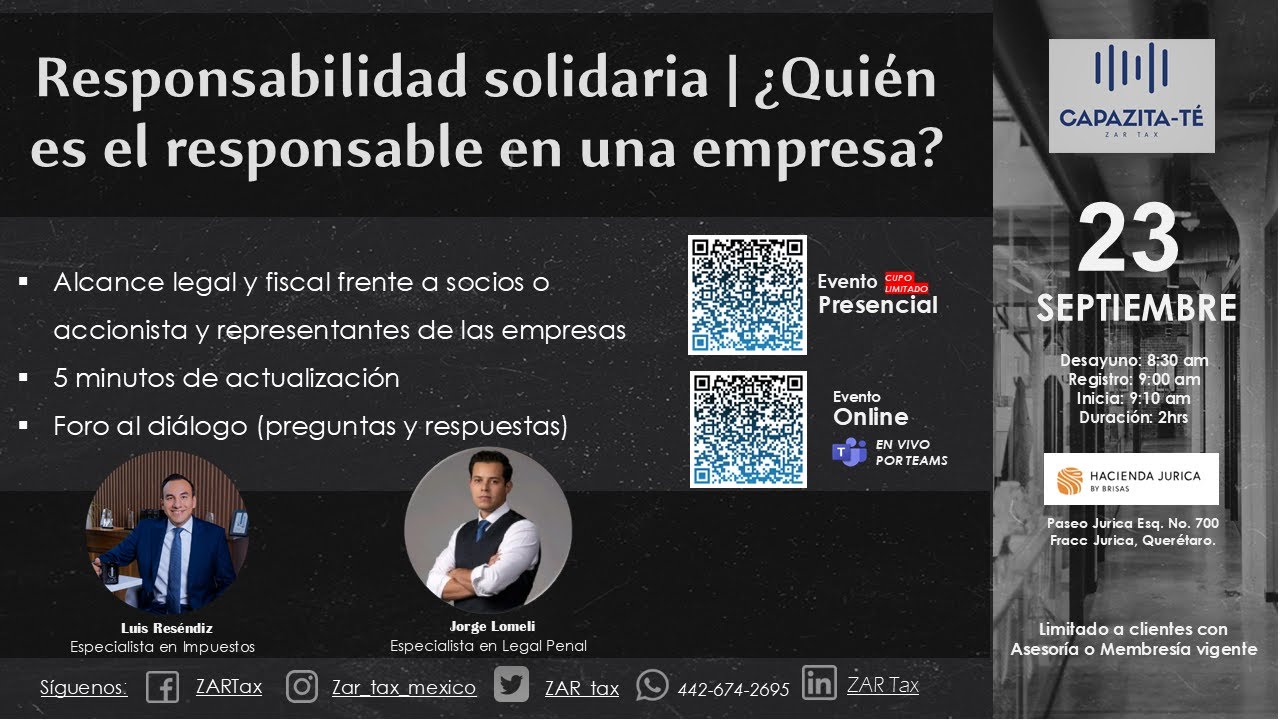 Capazita-Té | Responsabilidad solidaria | ¿Quién es el responsable en una empresa?