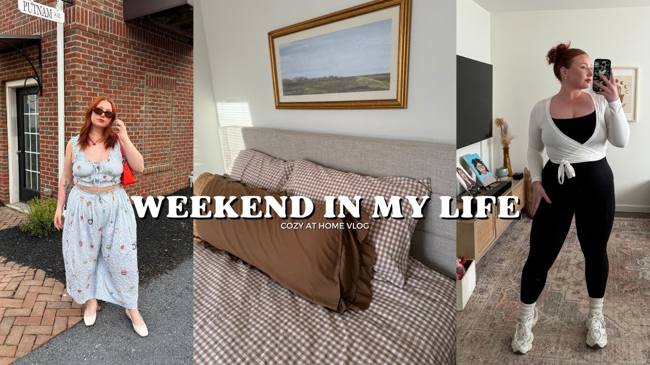 cozy weekend in my life: grocery haul, meals at home, PR unboxing, aerie swim try-on
