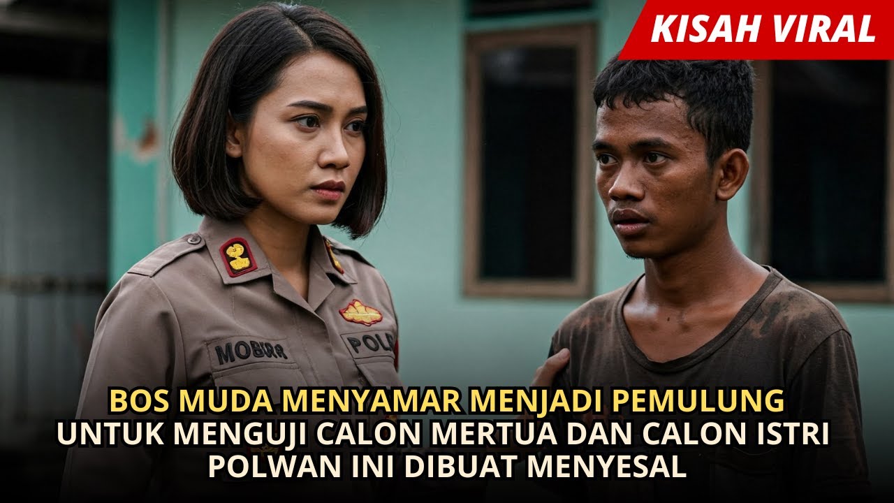 BOS MUDA MENYAMAR JADI PEMULUNG, MENGUJI KESETIAAN CALON ISTRI DAN MERTUA. POLWAN INI DIBUAT NANGIS