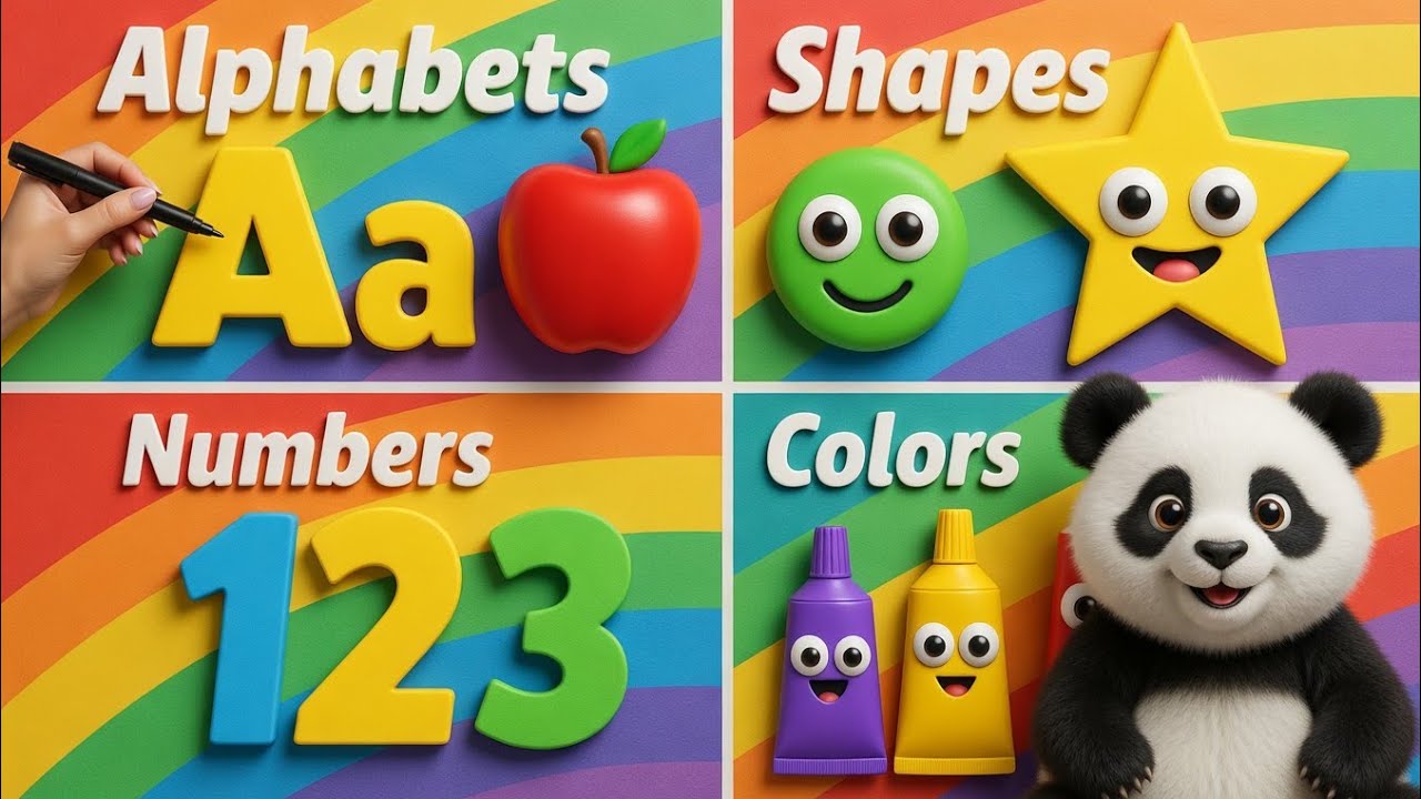 ABC Song | Alphabats Song | Phonic Song | Learn Numbers 123 |Learn And Drawing shapes for kids video