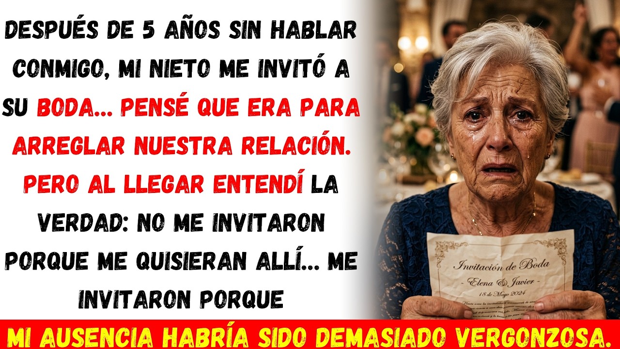 Mi nieto me invitó a su boda tras 5 años de silencio… pero entendí por qué realmente