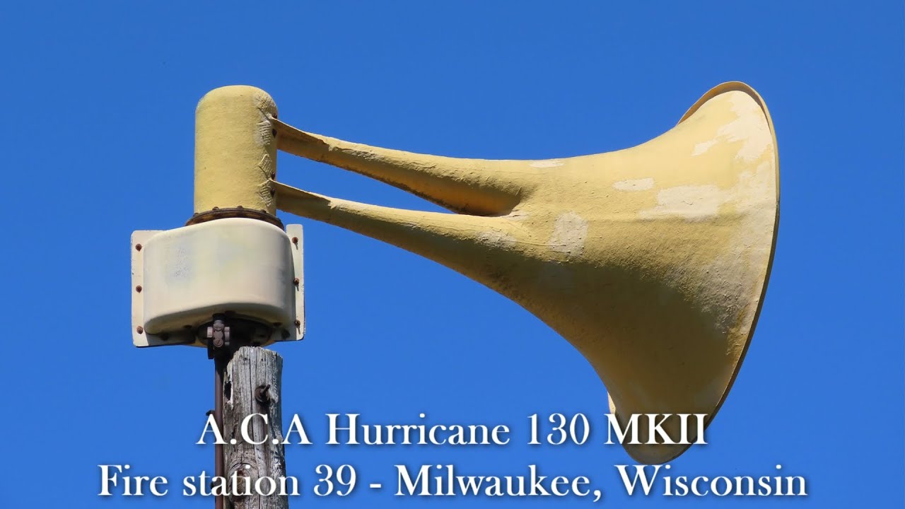 ACA Hurricane 130 MKII Siren Test | Alert & Attack | Obviously Milwaukee, WI | 5/8/24
