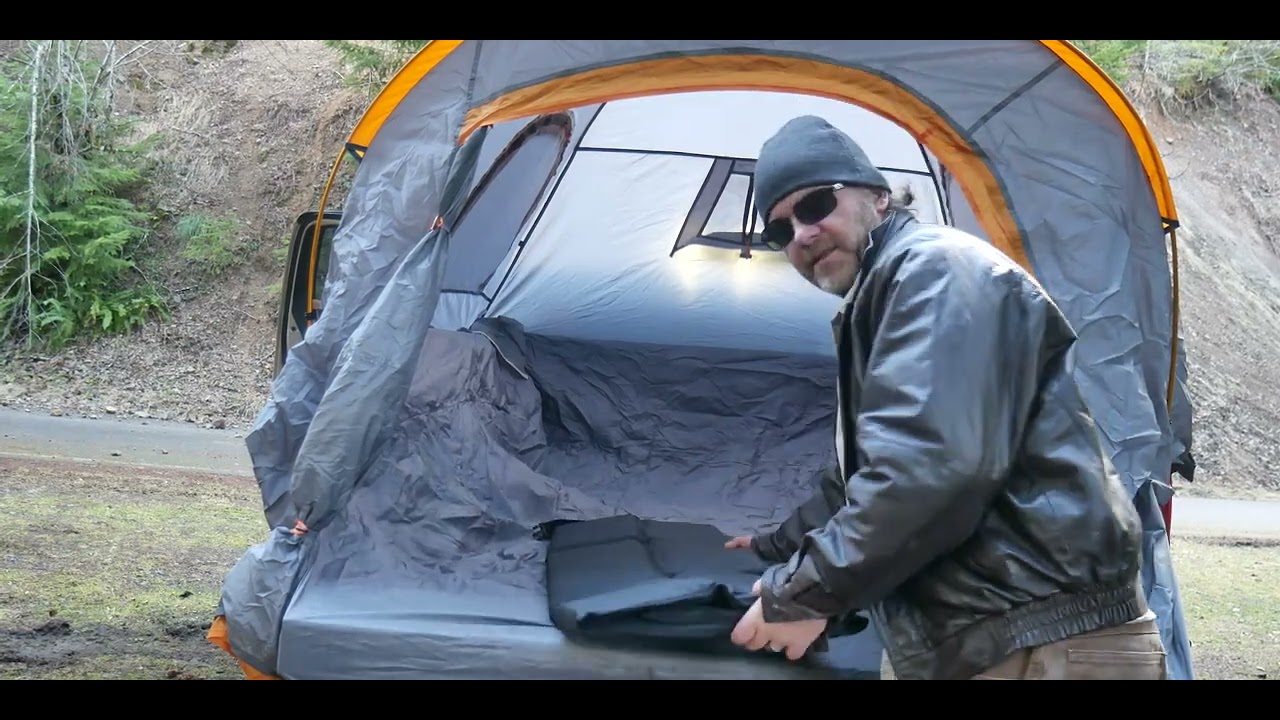 JOYTUTUS Non-Inflatable Backseat Mattress and Truck Tent