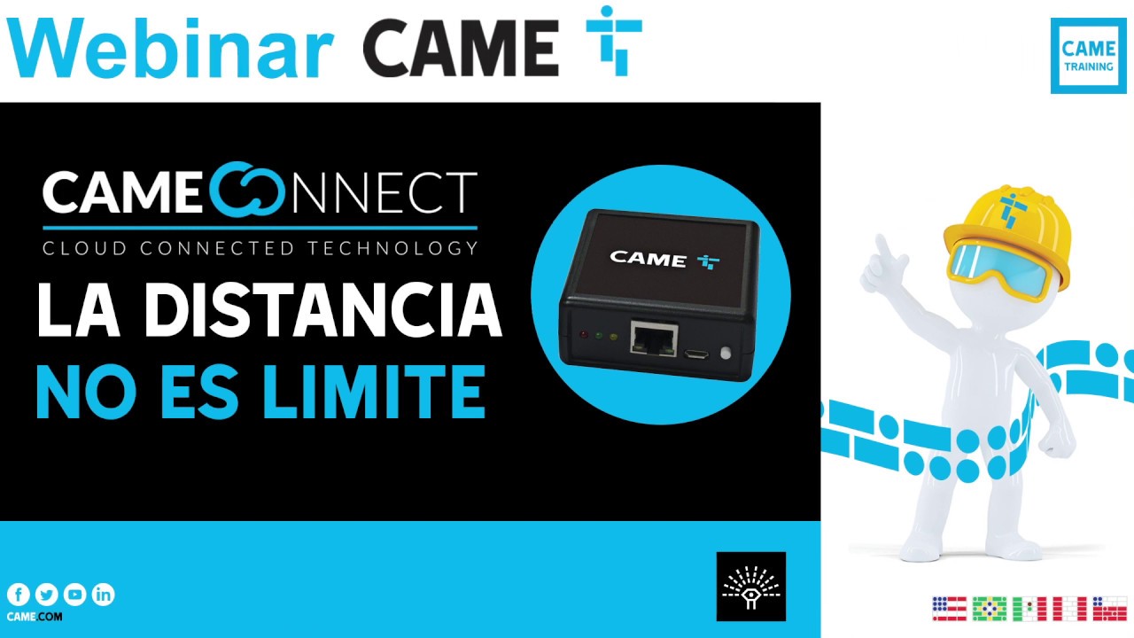 Webinar CAME CONNECT: ¿Cómo controlar la barrera y el motor desde tu teléfono celular?