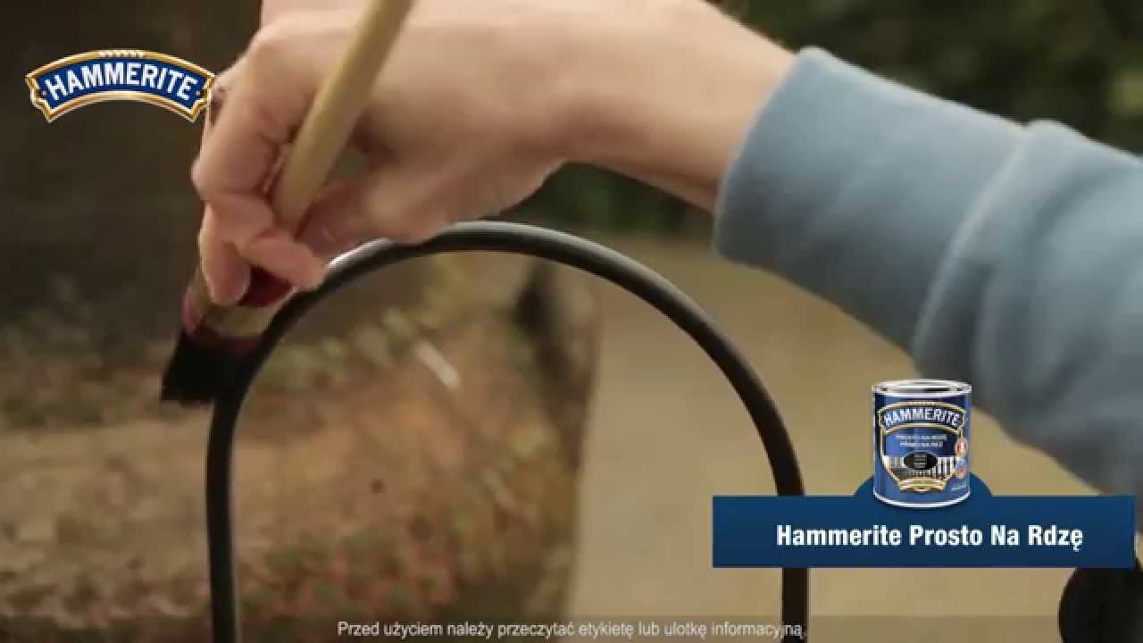 Jak malować powierzchnie metalowe pokryte rdzą farbą Hammerite