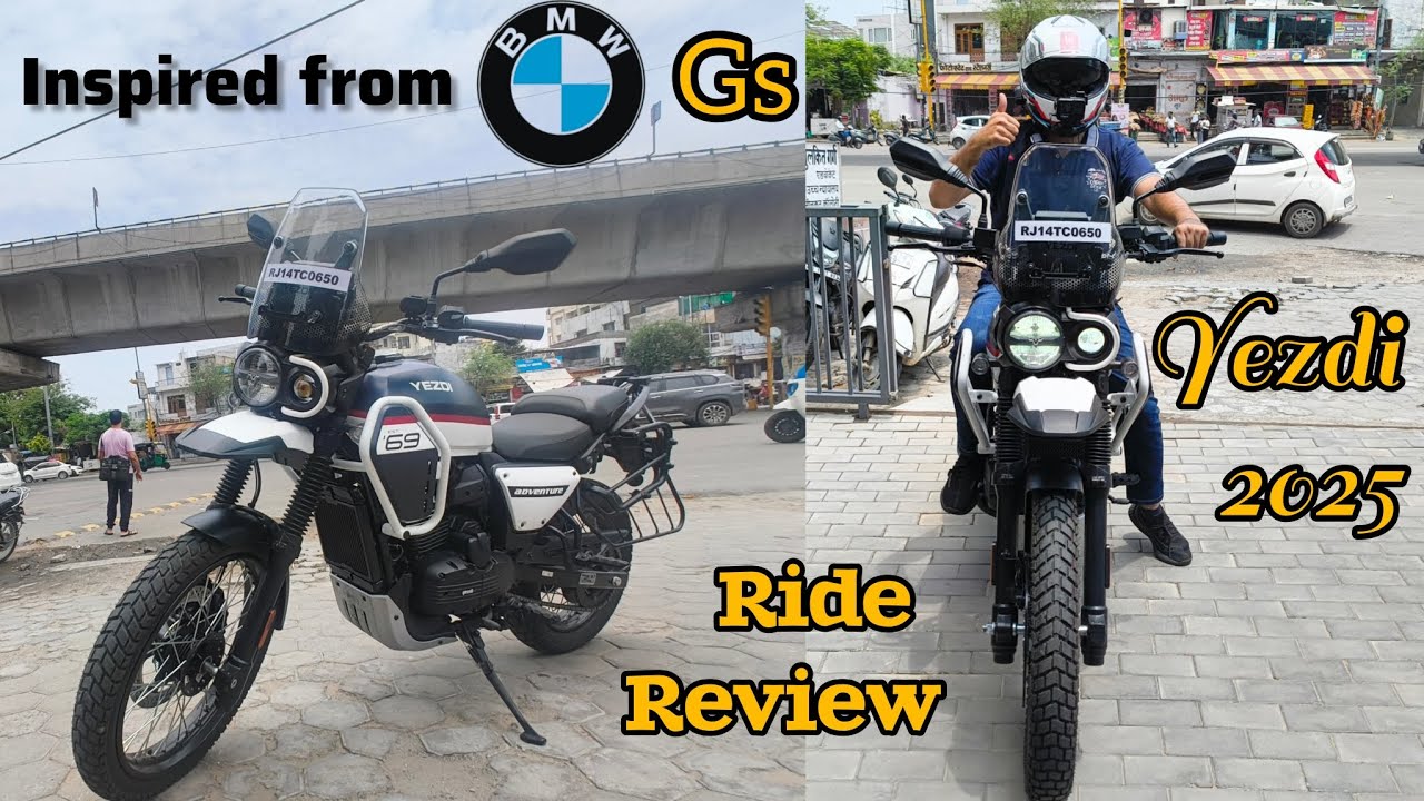 New Yezdi Adventure 2025 Model Ride Review 🔥 Amazing bike 🔥Test Drive done 👍